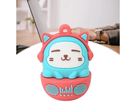 HURRISE Memoria USB de Dibujos Animados PVC USB2.0 Patrón de Gato Plug And Play a Prueba de Golpes Azul Rojo 64G
