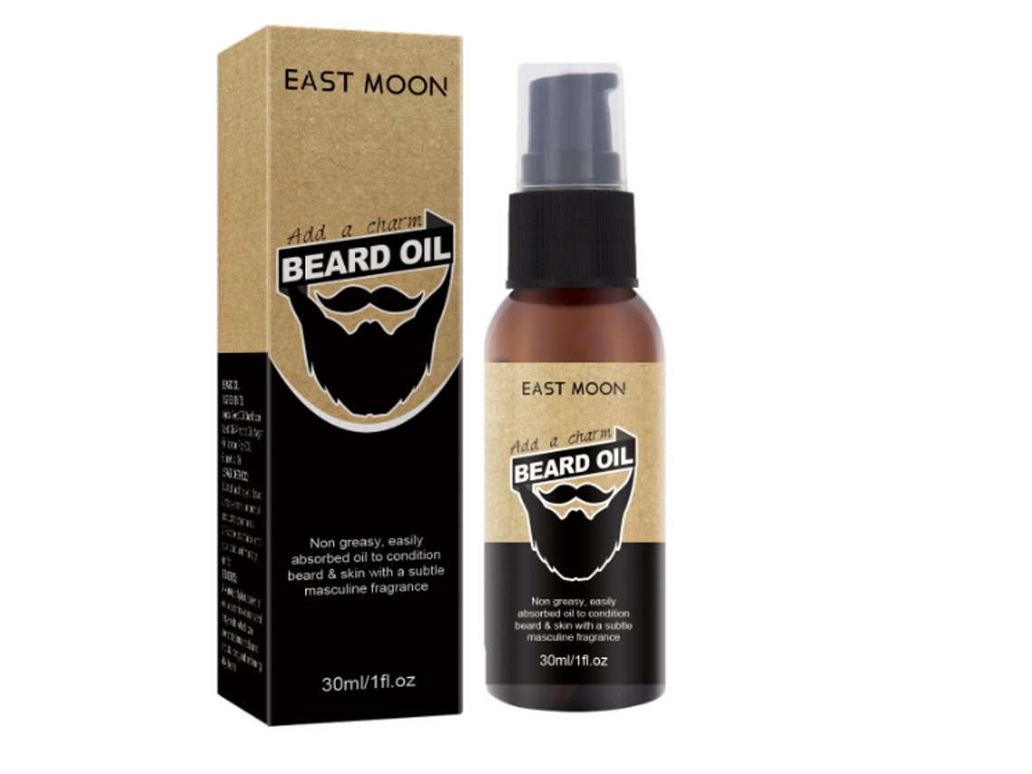 El aceite para barba East Moon hidrata y da estilo.