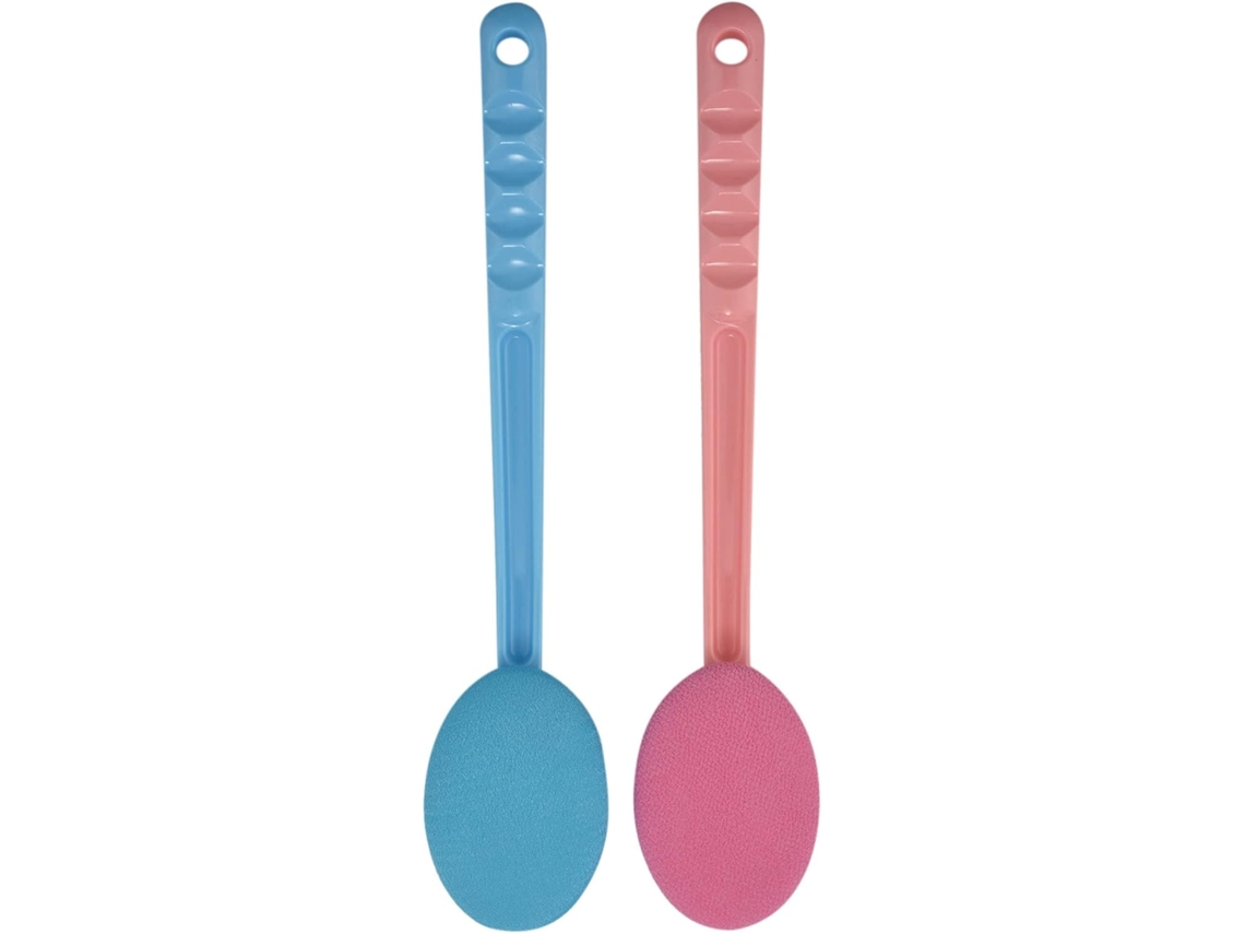 Juego De 2 Aplicadores De Loción Para Espalda Y Masaje. Mango Extralargo. Ideal Para El Cuidado Corporal.