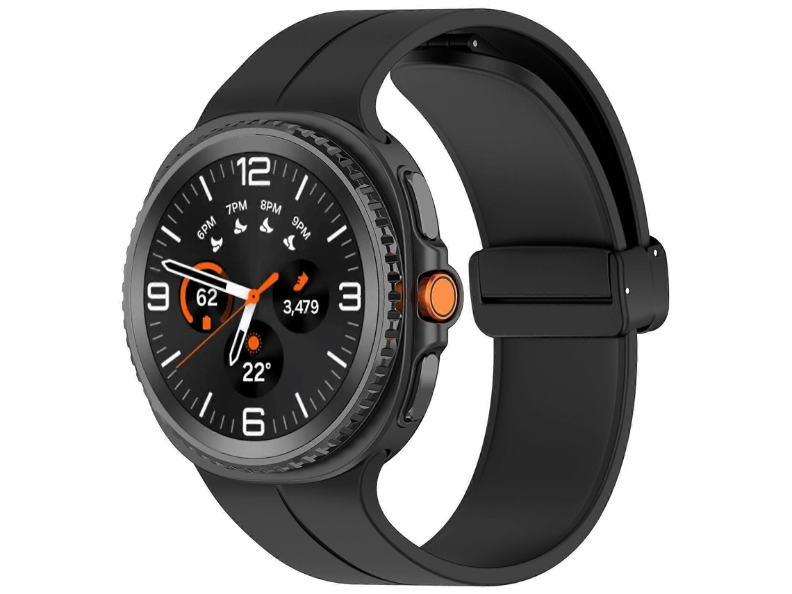 Pulsera plegable de silicona con cierre magnético para Samsung Galaxy Watch 8 de 40 mm / 44 mm