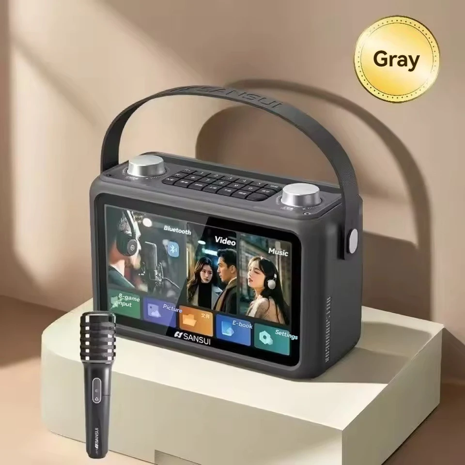 Altavoz Bluetooth Para Karaoke (negro), Compatible Con Tarjeta Tf, Radio Fm Y Entrada Aux.
