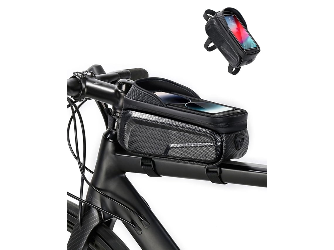 Bolsa rígida de EVA para cuadro de bicicleta, impermeable, para tubo superior delantero de bicicleta de montaña, para teléfonos, de USHION.