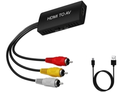 Converter Hdmi To Rca Av Compuesto 1080p Support Pal/ntsc Compat Ps1/ps2/ps3, N64, Stb, Vhs/vcr, Blu Ray, Proyector Bestvite