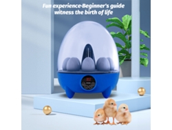 Incubadora Para 8 Huevos Con Luz Led, Control De Temperatura Y Visión De 360 Grados Para Gallinas, Patos, Gansos Y Codornices.