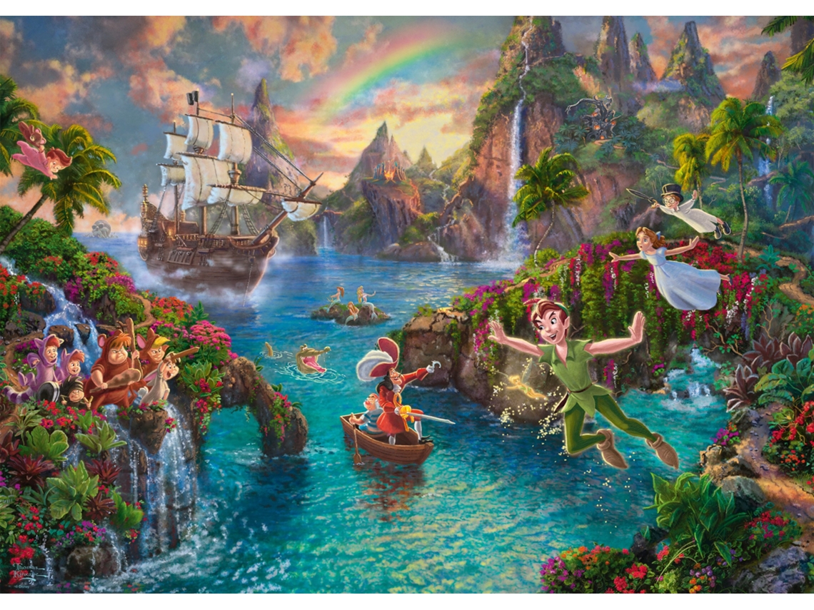 Rompecabezas de Peter Pan de Schmidt Disney, 1000 piezas, para mayores de 12 años
