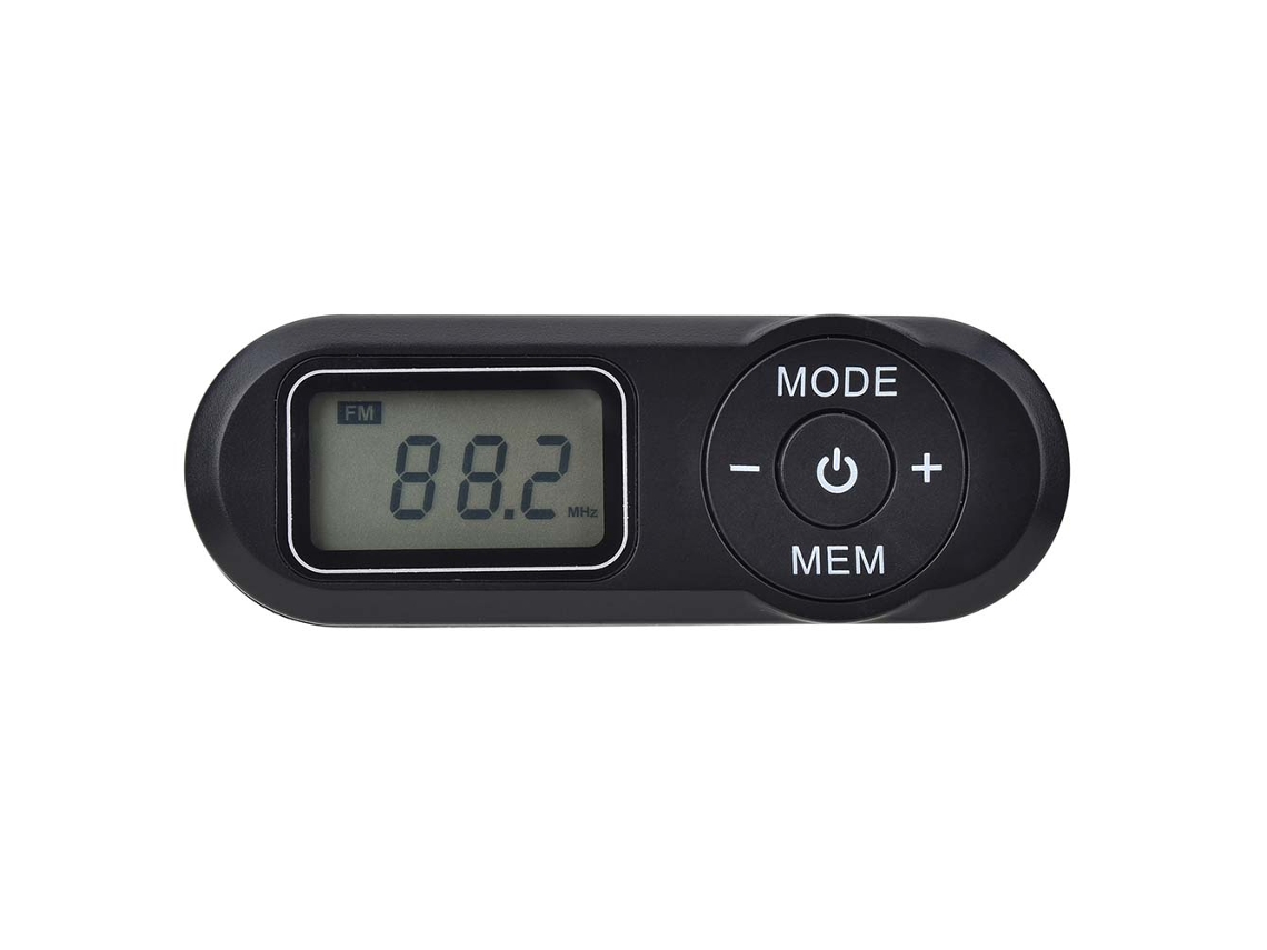 Radio FM de bolsillo FM 64 108 MHz Mini Walkman Pantalla LCD Conector para auriculares de 3,5 mm Mdug (negro)
