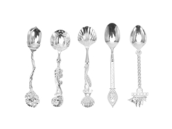 Mini cucharas de cobre real de estilo vintage