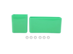 Caja organizadora DIY para bolso de playa con espacio para portátil, teléfono móvil, gafas, auriculares y cosméticos - Verde