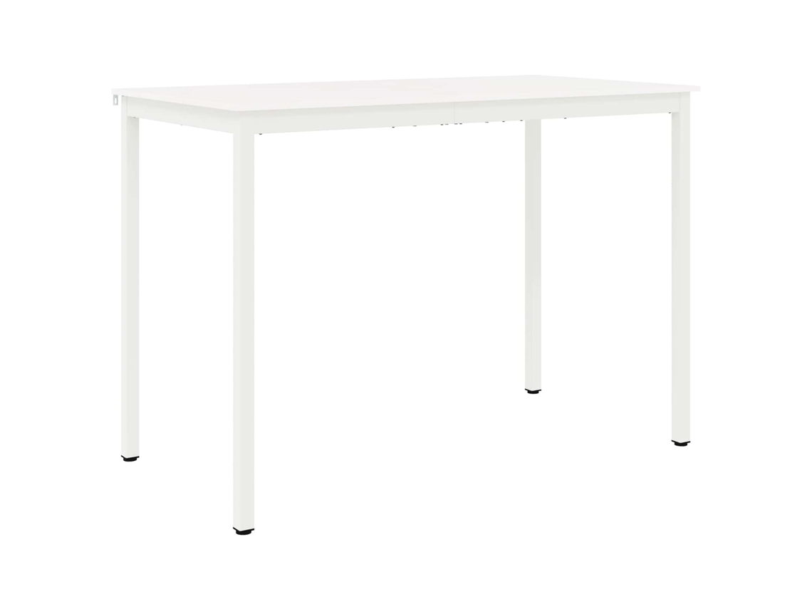 Mesa de bar | Mesa de bistró blanca de 110 x 55 x 105 cm, madera maciza de pino.