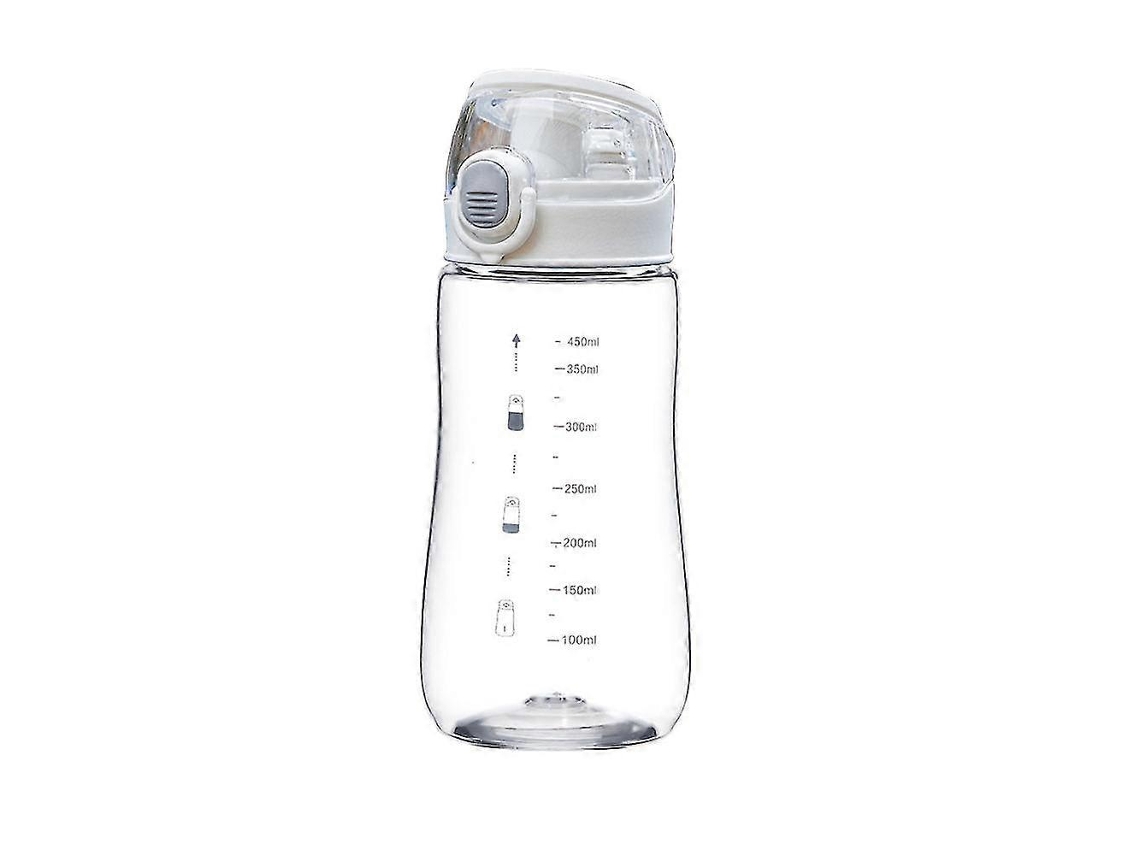 Botellas De Agua De Plástico Transparente | Botella Deportiva Para Gimnasio | 15 Oz | Botellas De Agua Deportivas Rosewell