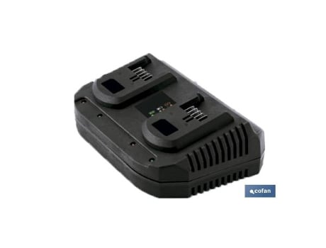 Cargador baterias doble carga rapida 2x3,5a - 18v