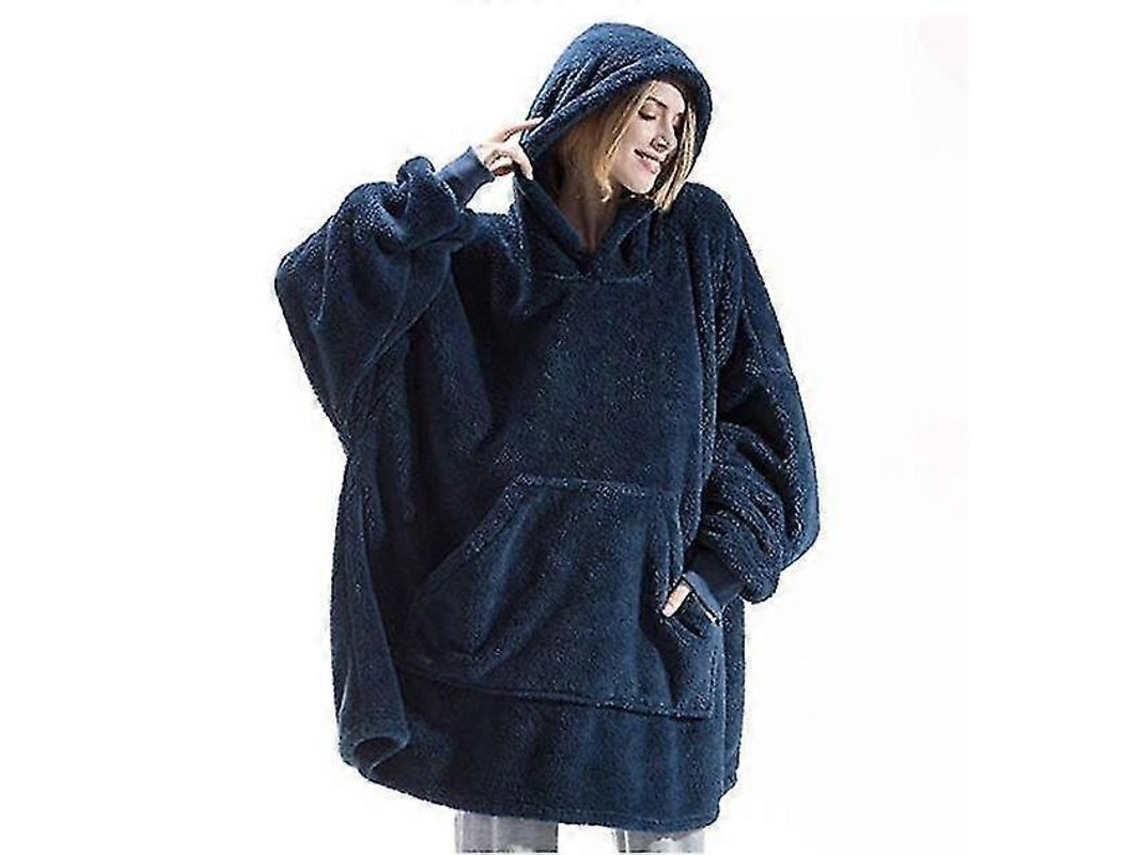 2026-chaqueta Cojín Suave Y Caliente De Sherpa Fleece Oversized Con Capucha Portátil