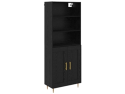 Aparador | Buffet Roble Negro 69,5 x 34 x 180 cm Madera Procesada