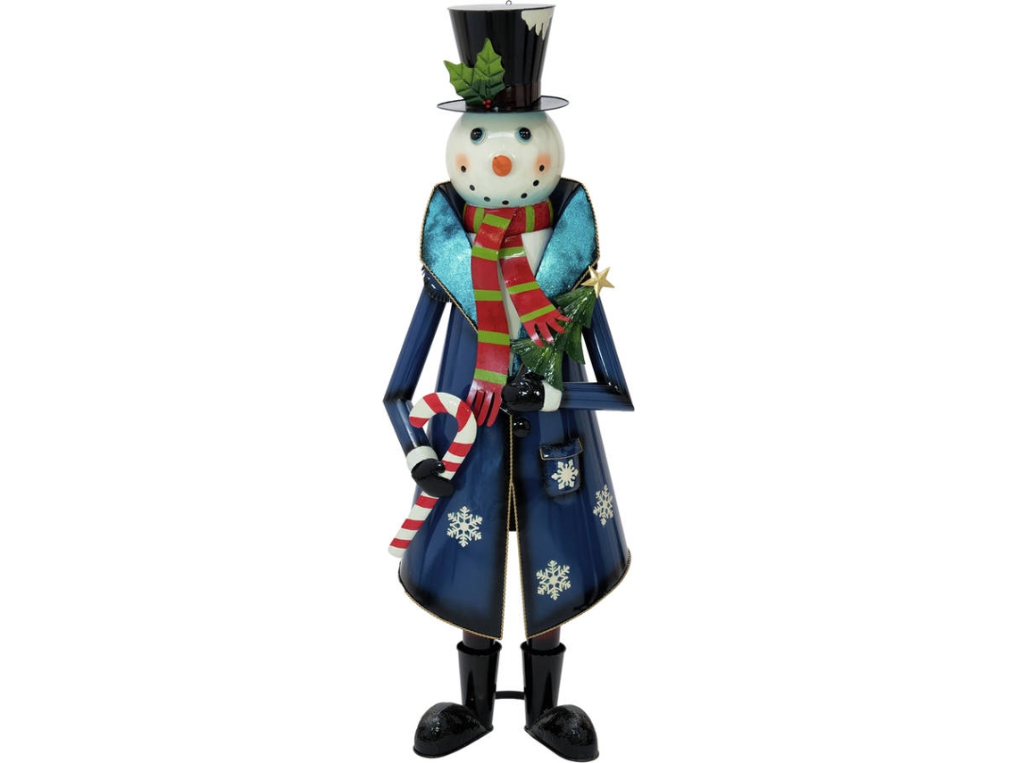 Decoracion De Navidad EUROPALMS Muñeco de Nieve (Azul - 150 cm)