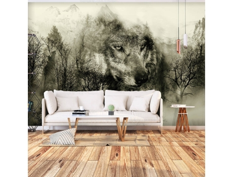Papel Pintado ARTGEIST Mountain Predator Beis (200x140 cm)