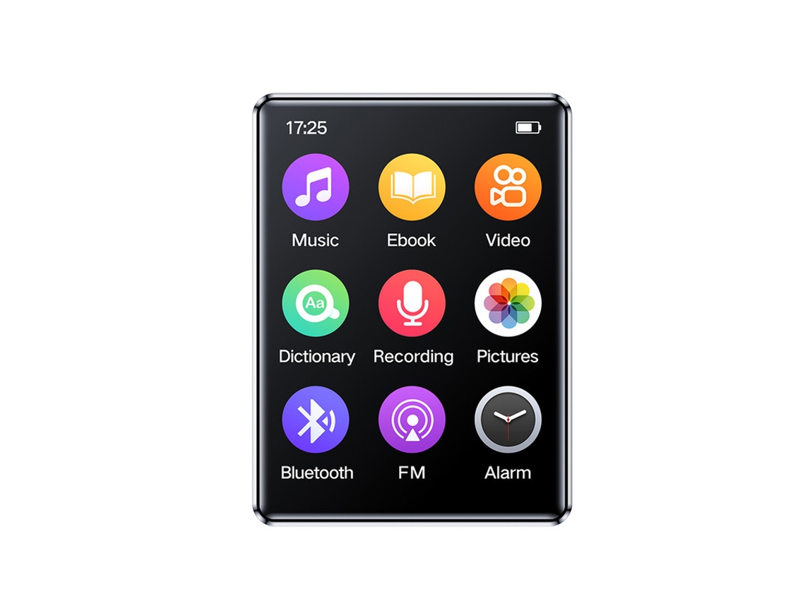 MP3 YIZHOOD (0G)Pantalla táctil portátil Bluetooth ultradelgada negro
