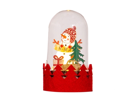 Decoración navideña LED adornos de madera luminosos Regalos de Navidad Adornos de alce de Papá Noel, muñeco de nieve