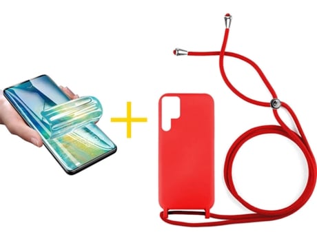 Carcasa + Protector de Pantalla para Samsung Galaxy S22 Ultra 5G SKYHE Rojo
