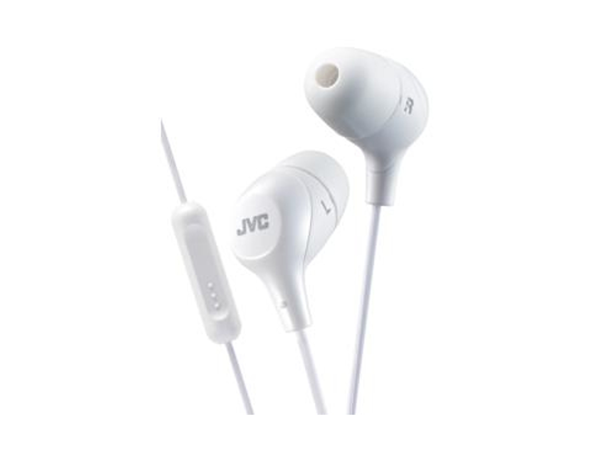 Auriculares con Cable JVC HA-FX38M-W-E (In Ear - Micrófono - Blanco)