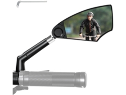 Espejo retrovisor para bicicleta, lentes visibles, espejos para bicicleta, vidrio resistente a impactos, Gokoco