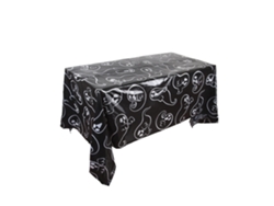 Mantel de Halloween, calabaza desechable, telaraña y murciélago, decoración de mesa de fiesta estilo D Viewleaf