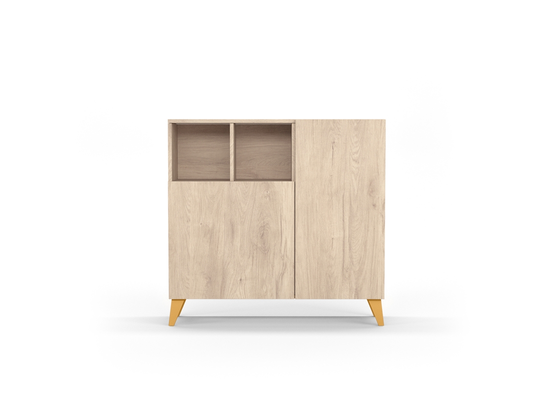 Zapatero HERDASA Oslo Roble, Mostaza (87 x 90 x 27 cm)