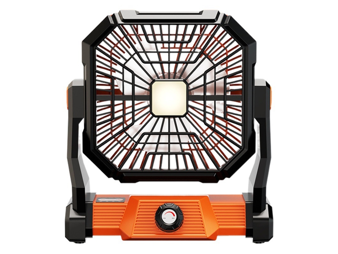 Ventilador Portátil Usb Recarregável Para Camping, Dormitório, Mesa, Parede E Tenda Com Luz