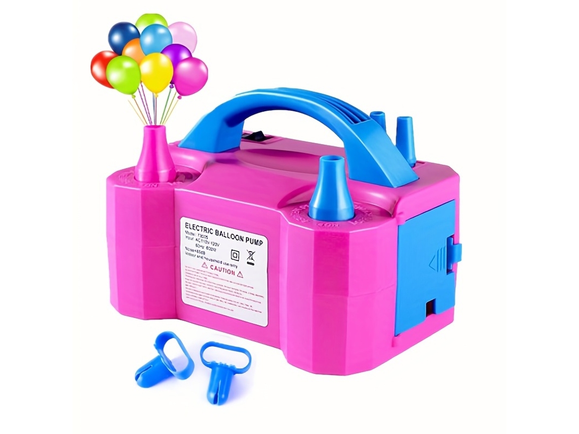 Bomba De Aire Eléctrica Para Globos (rosa Roja) Cuich
