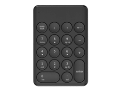 Teclado inalámbrico para juegos, miniteclado digital de 18 teclas y teclado numérico de 2,4 GHz Everley891 (negro)