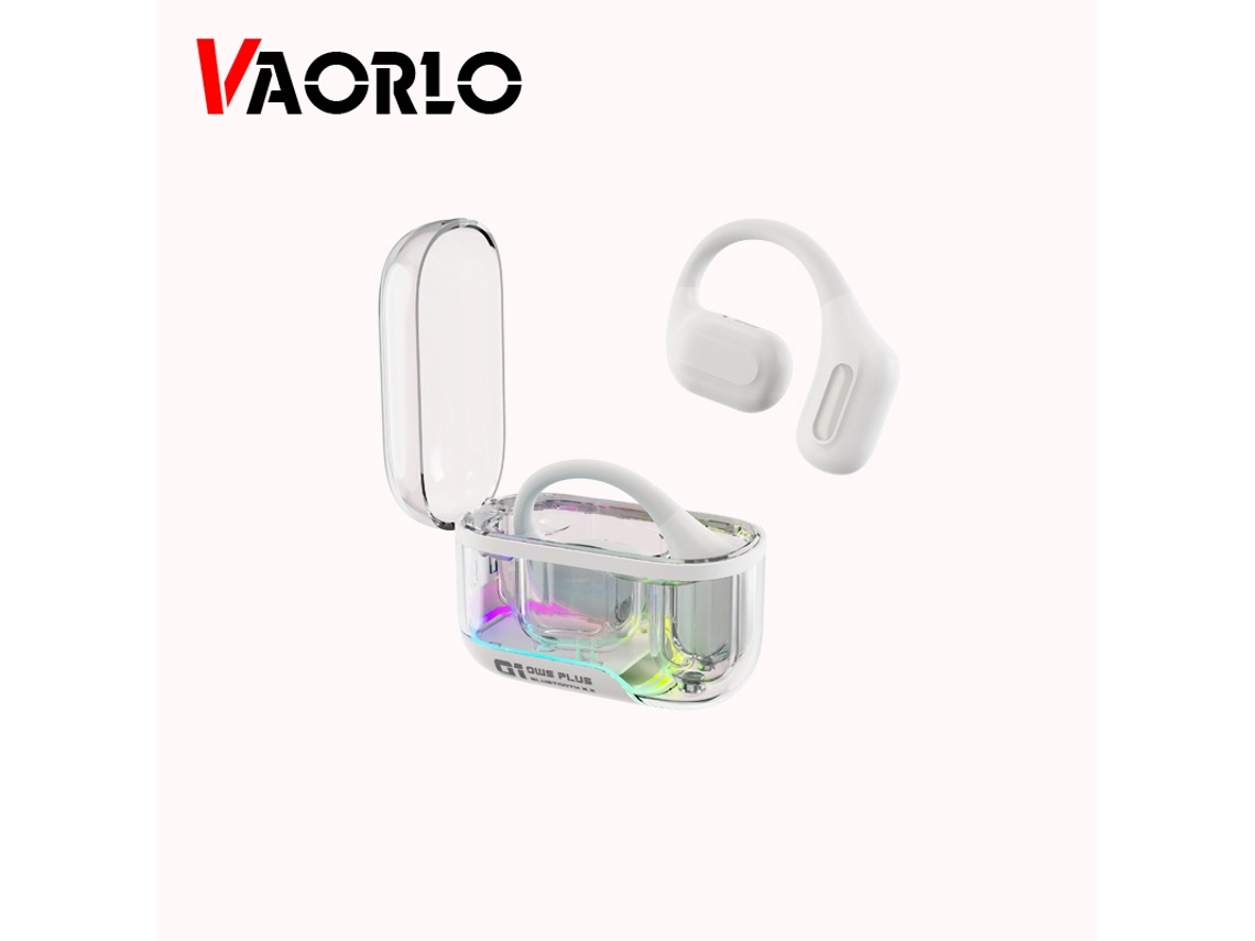 Auriculares Inalámbricos Bluetooth 5.3 Hifi De Conductor De Aire (blancos) Con Micrófono.