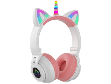 Auriculares Bluetooth True Wireless ENZONS Niños Inalámbrico/Alámbrico con Luces Led Niños Sobre Oreja con Micrófono