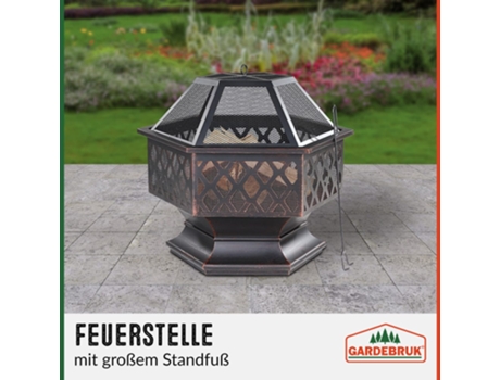Brasero de Acero Hexagonal 70cm