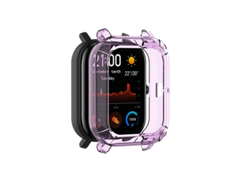 Carcasa de TPU claro para Huami Amazfit GTS Watch - púrpura transparente