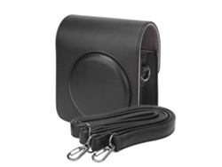 Funda Protectora De Cuero Pu Portátil De Hombro Para Fujifilm Instax Mini70negro