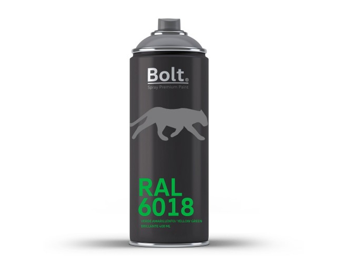 Spray Bolt Premium Acrilico Brillante Ral 400 Ml (Ral 6018 Verde Amarillento)