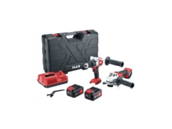 Kit combinado inalámbrico: destornillador de impacto inalámbrico Pd 2G 18.0-Ec Fs55 Amoladora angular inalámbrica L 125 18.0-Ec... FLEX