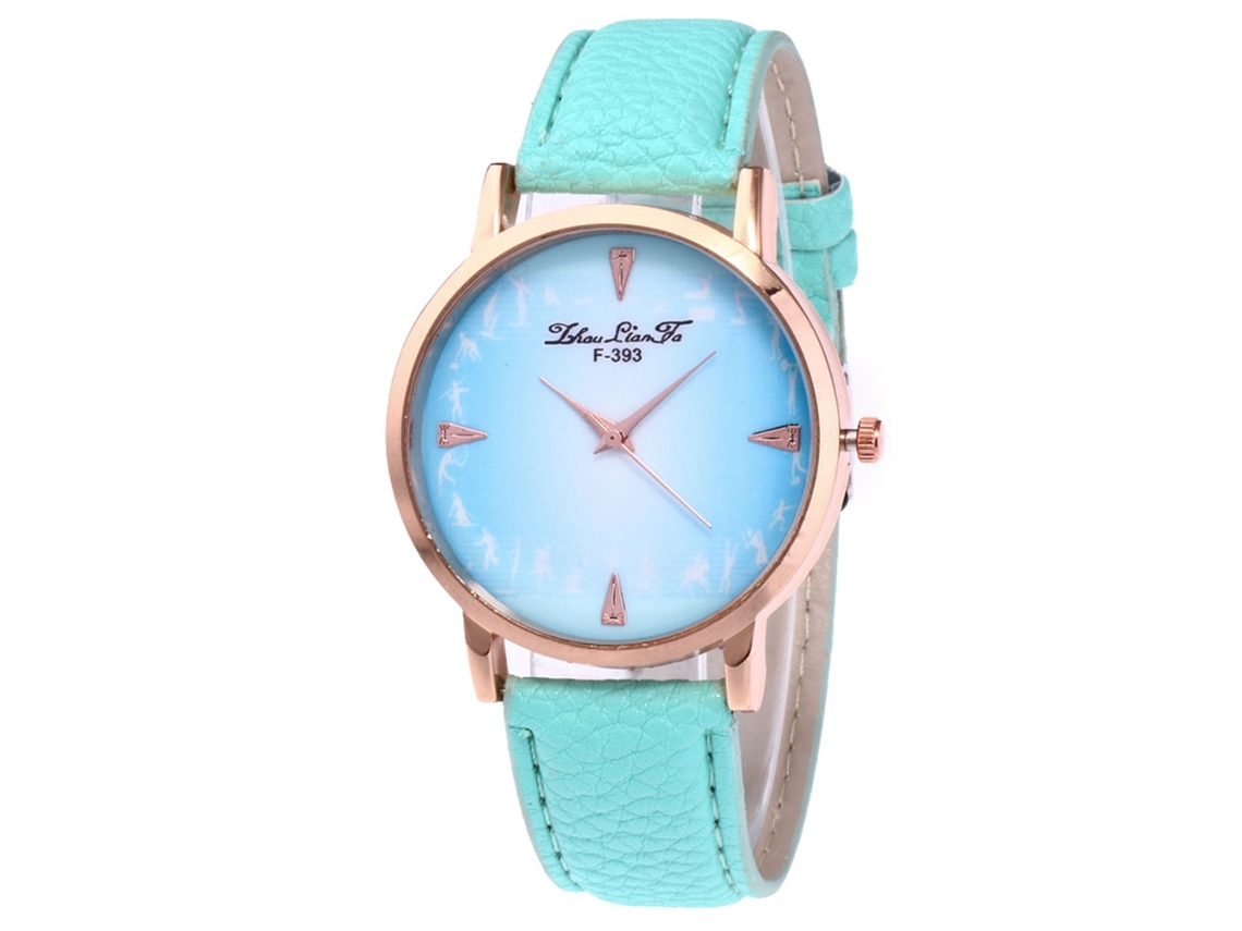 Reloj De Cuarzo Empresarial Para Hombres Estudiantes Con Correa De Cuero Zhoulianfa F-393a Mint