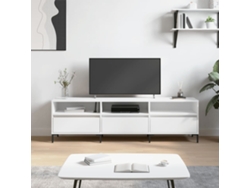 Mueble de TV 150x30x44,5 cm, derivados de madera, blanco, DKD HOME DECOR
