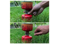 Adaptador Gas Saver Plus Con Adaptador Para Camping, Mochileros, Senderismo Y Recarga De Cartuchos.