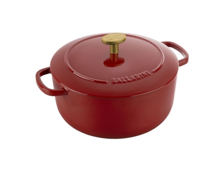 Bellamonte Cocotte 20 cm, redondo, Rojo, Hierro fundido BALLARINI