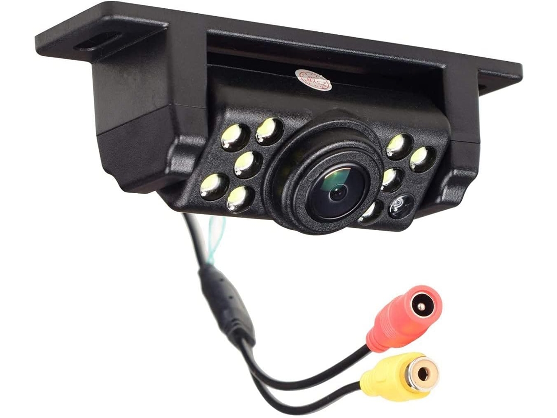Cámara De Visión Trasera Para Coche Con 9 Luces Led A 170°, Visión Nocturna Superior Para Vehículos.