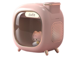 Humidificador Digitallab Mini Cartoon, compatible con aromaterapia, recargable (rosa)