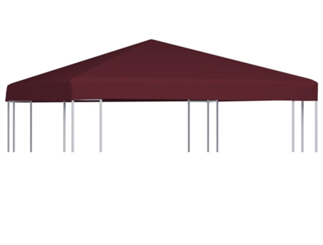vidaXL Toldo de cenador burdeos 310 g/m² 3x3 m