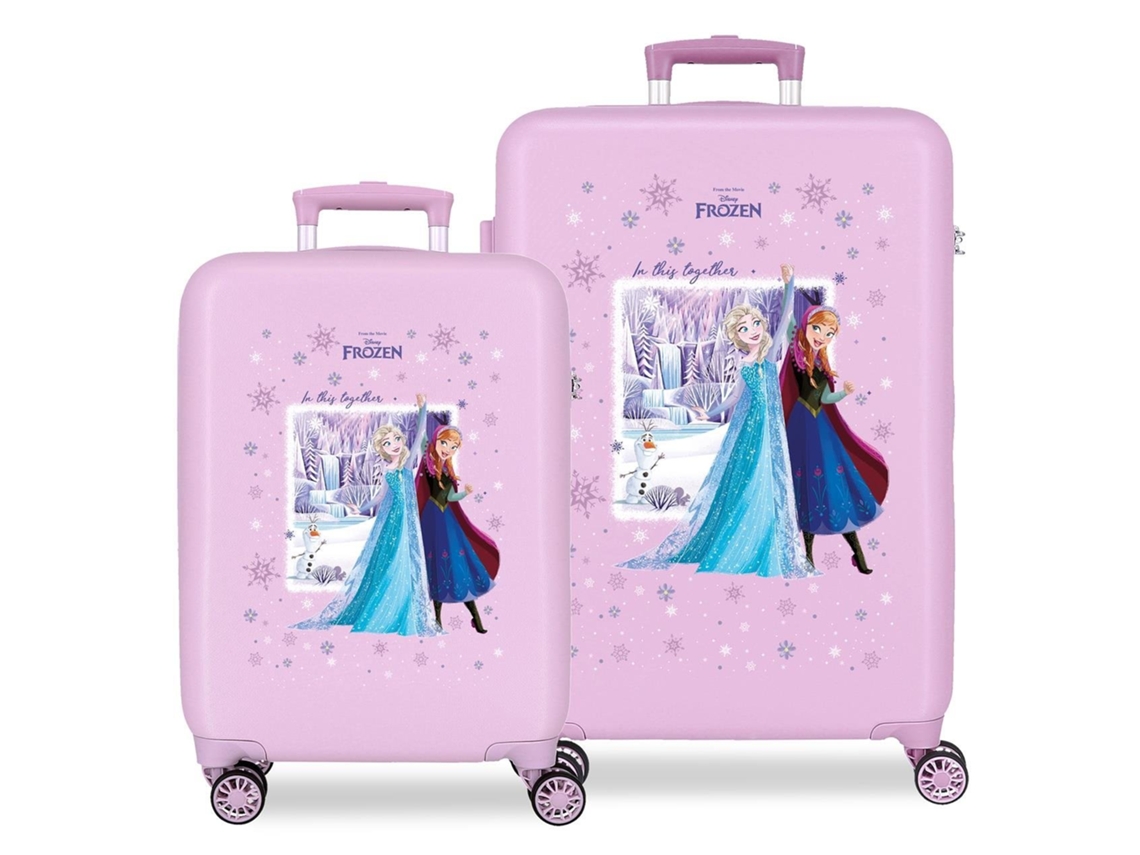 Juego de maletas Disney Frozen In This Together color lila (46x65x23cm 91l)