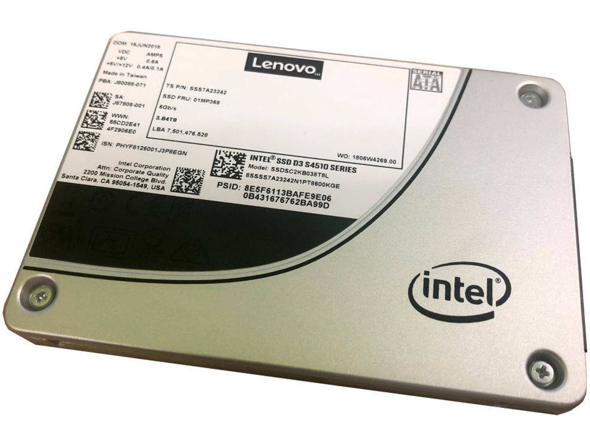 Disco SSD Interno LENOVO 4XB7A13625 (240 GB - SATA - 560 MB/s)