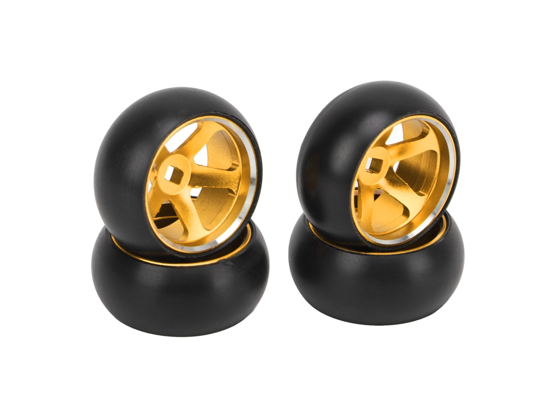 Neumáticos Y Llantas Para Coche Rc 1/28 Wltoys K989 K969 P939 284131 Drift Gold (4 Unidades)
