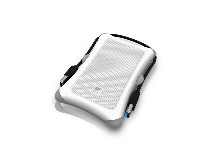 Disco HDD externo SILICON POWER Armor A30 (Blanco - 1 TB - USB 3.1)