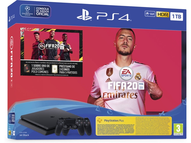 Consola PS4 Slim + FIFA 20 (1 TB)