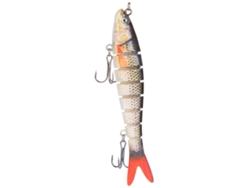 Señuelo de pesca artificial Mali con anzuelo de 5 x 10 cm, hundimiento, oscilantes, ojos 3D, ABS, para pesca en agua salada y dulce.