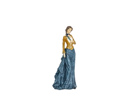 Figura Decorativa ROMIMEX Multicolor Resina Lady 16 x 39 x 13 cm